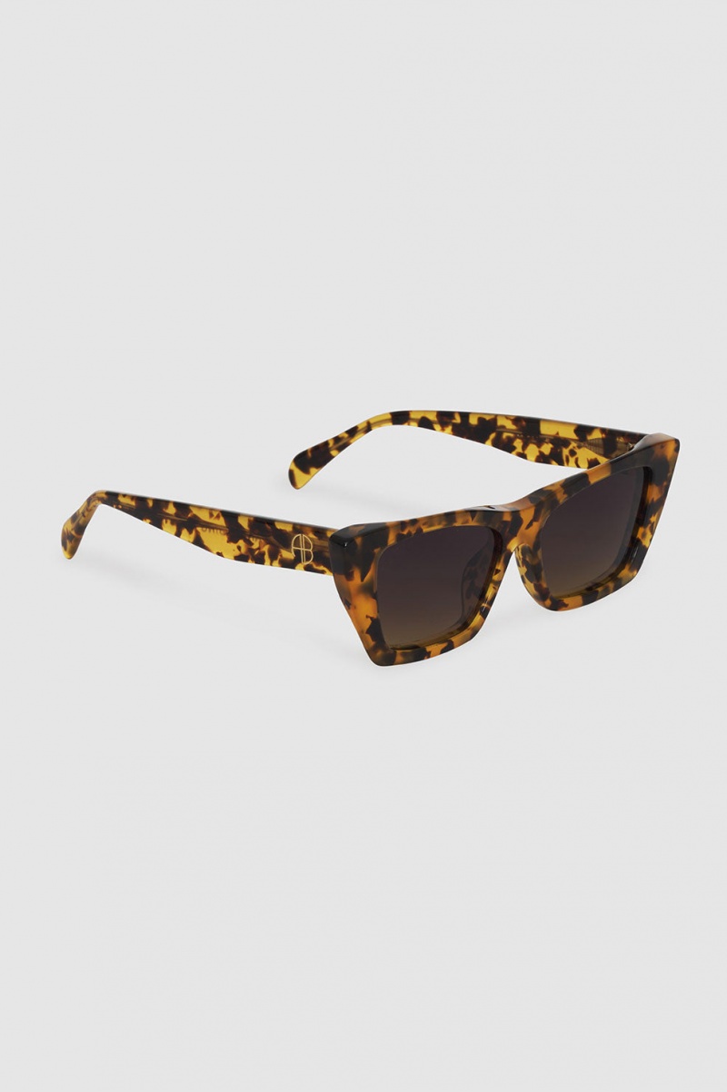 Lunette de Soleil Anine Bing Levi Noir Femme | JCV-0149105